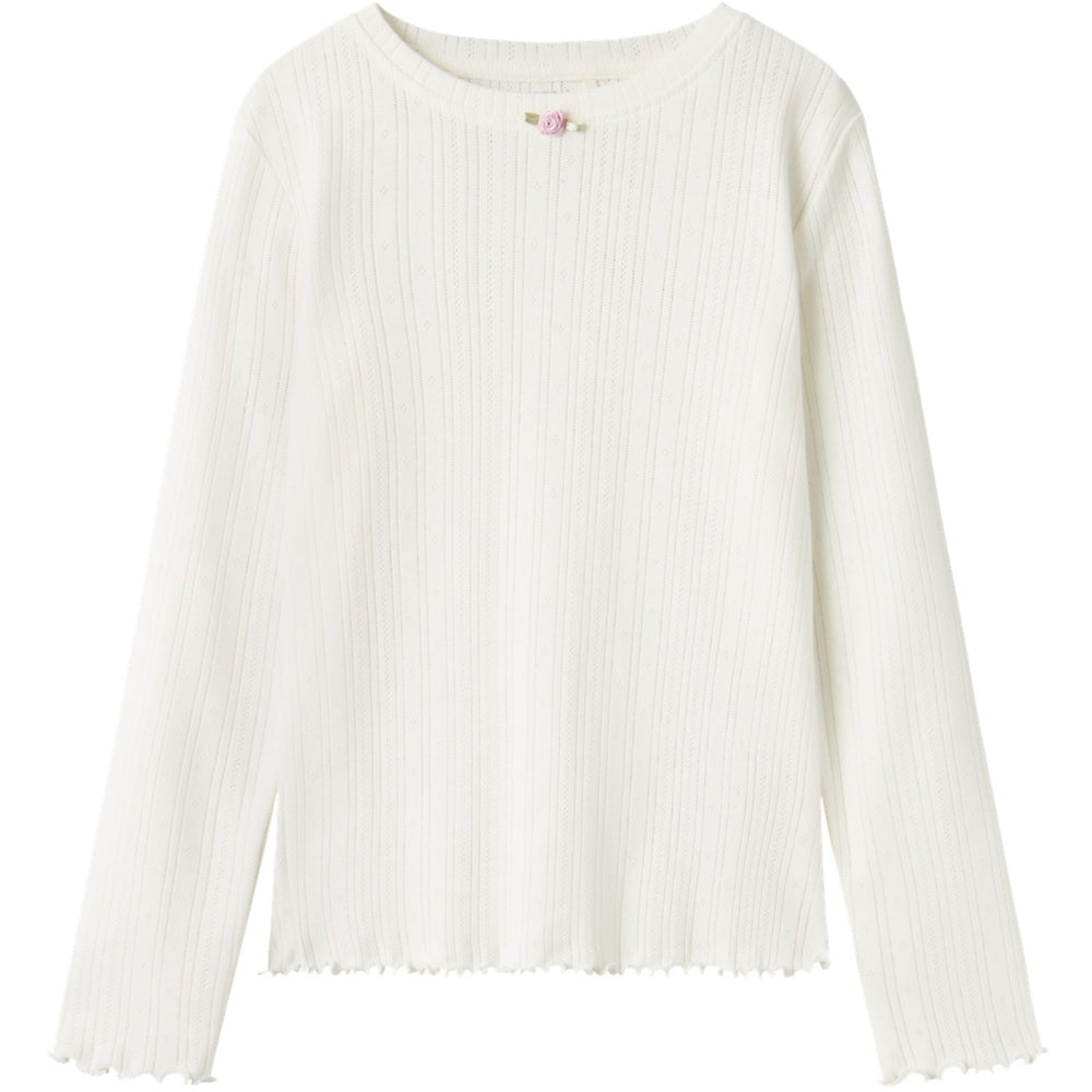 Køb Name It Cloud Dancer Silke Slim Bluse