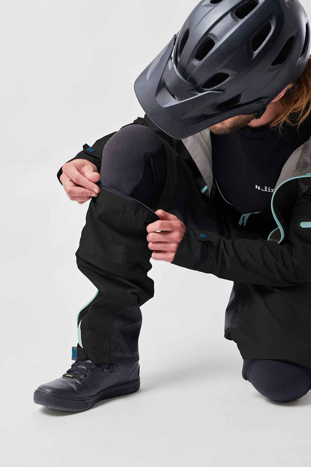 Dirtlej Dirtsuit Core Edition BlackLabel heldragt med lange ben Sort