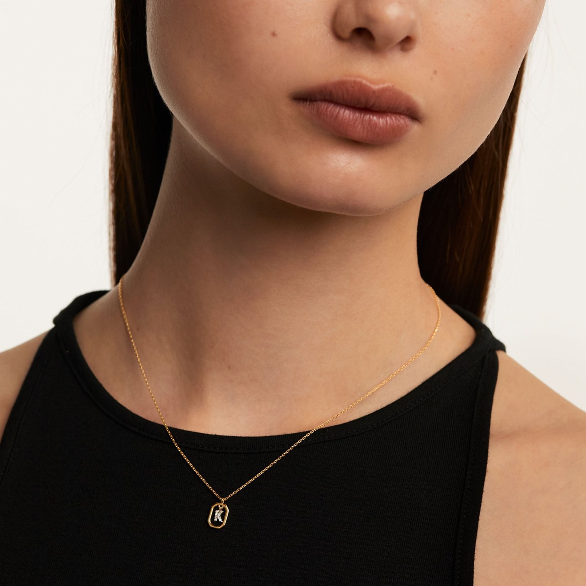 Collier Pdpaola Lettre K Mini doré