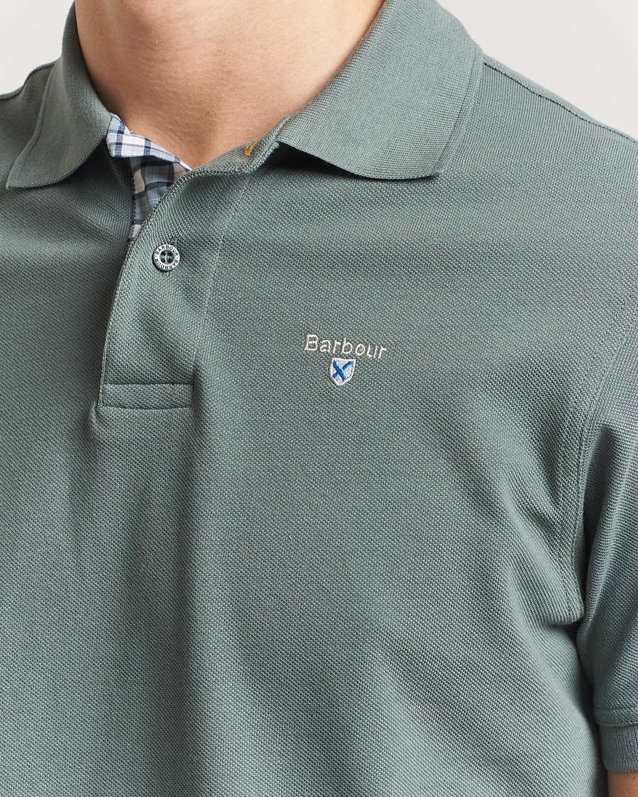 Barbour Lifestyle Tartan Pique Polo Vintage Teal