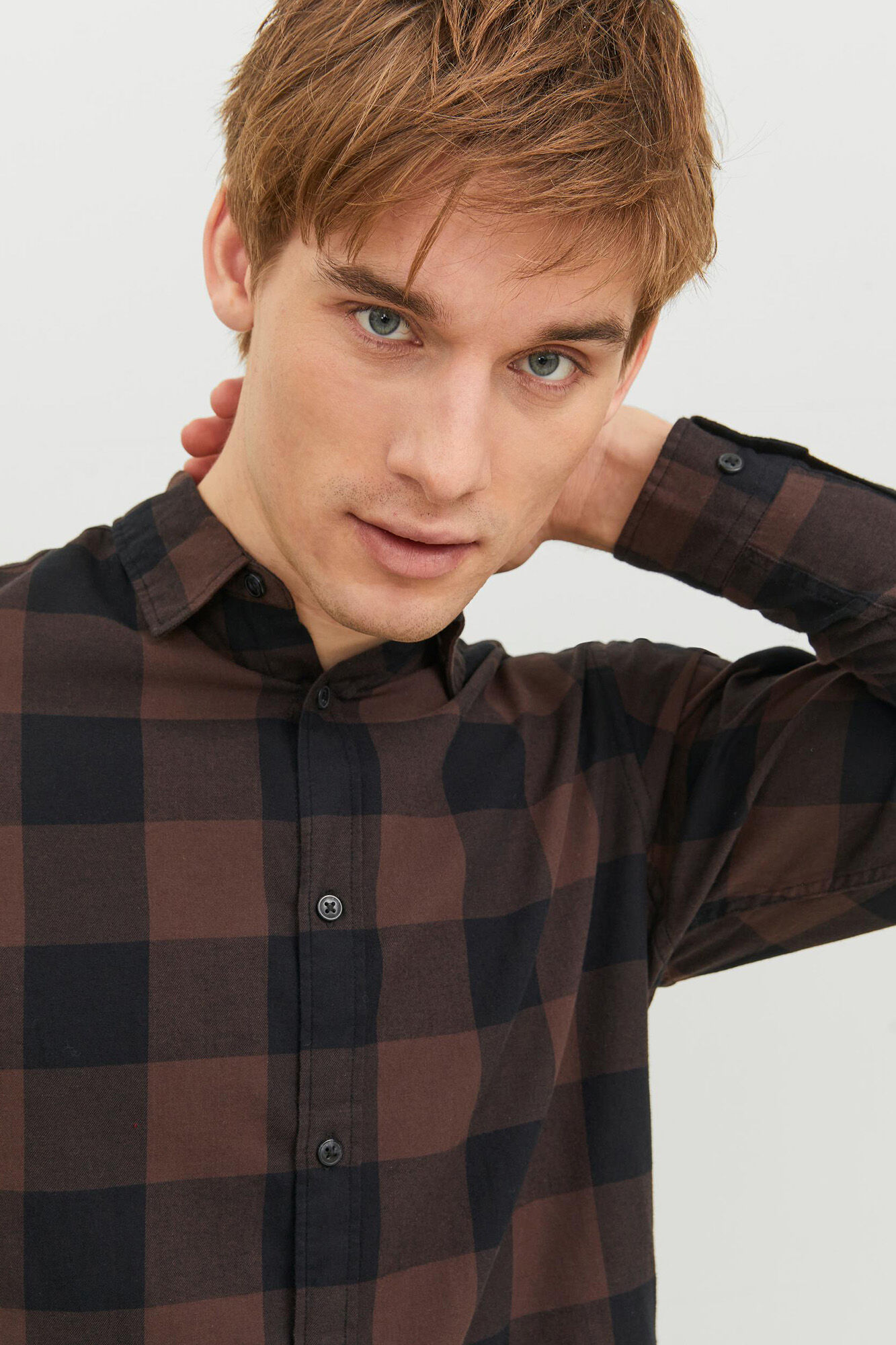 Camisa xadrez de sarja