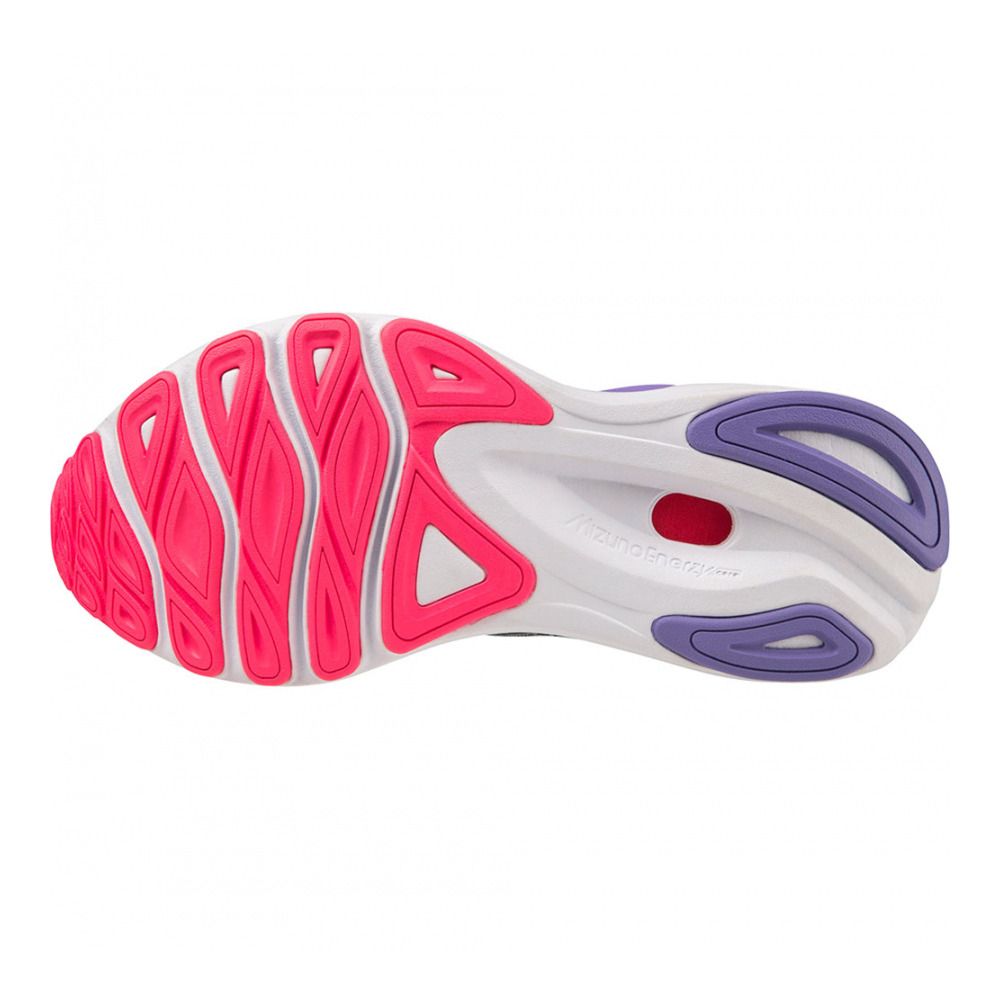 Mizuno WAVE SKYRISE 4 - Chaussures running Femme stormyweather/pearlblue/p.punch