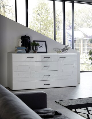 Sideboard Spirit Weiß Hochglanz ca. 170 x 94 x 42 cm