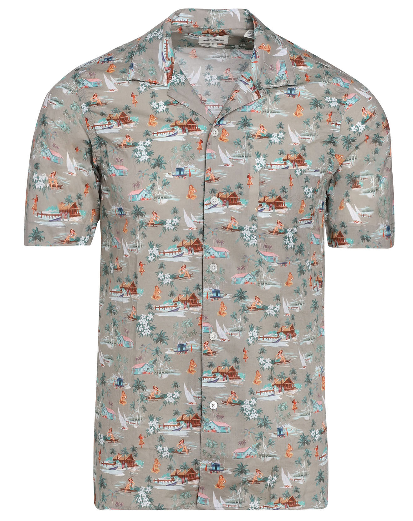 Hartford Chemise Slim Fit Slam 02 Mc kaki