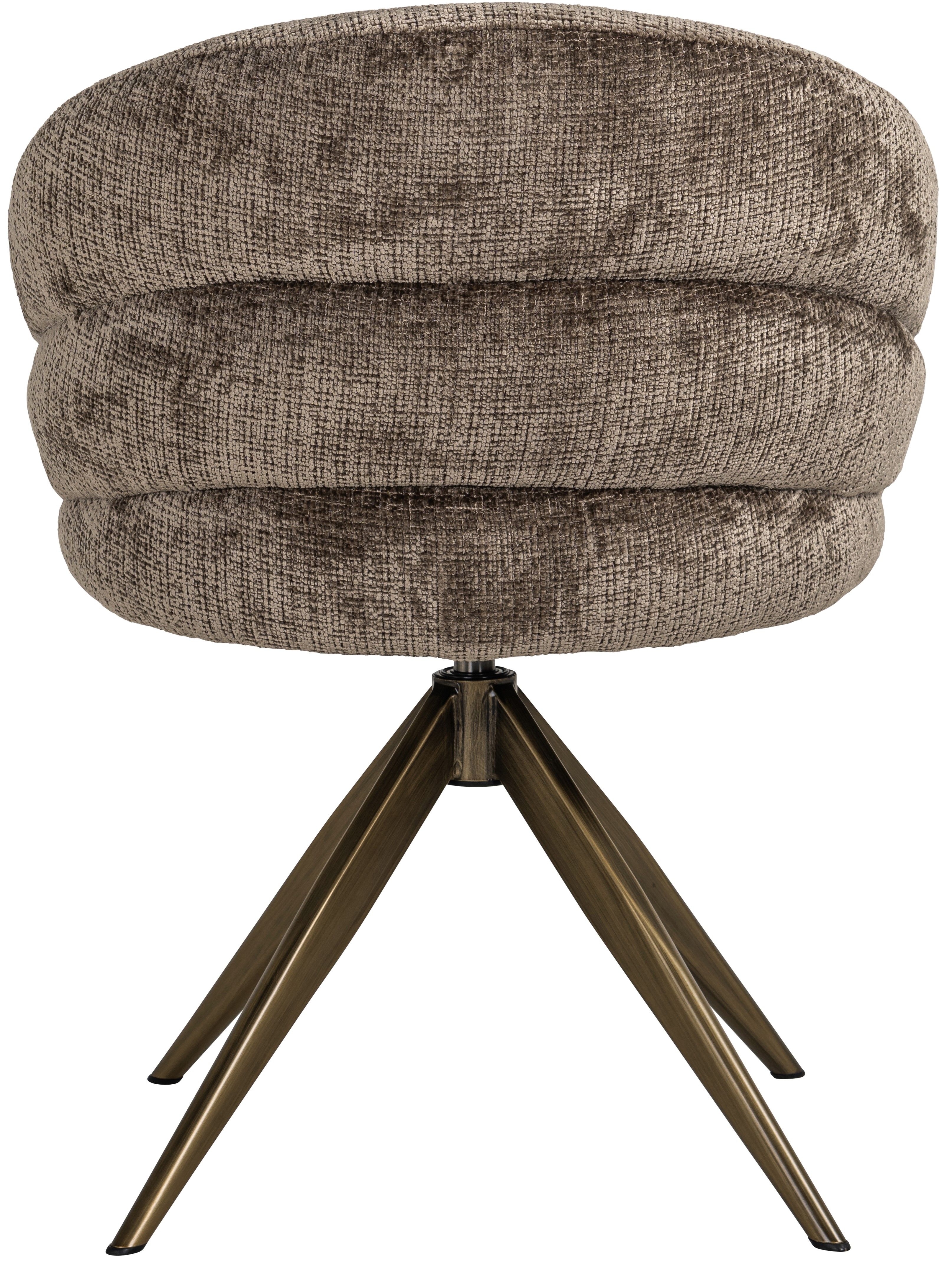 Eetkamerstoel S4754 Stone Chenille Zendaya B61 x D60 x H79 cm