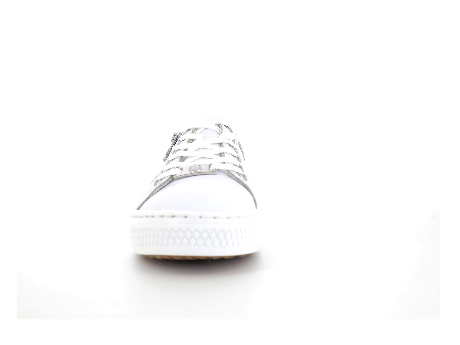 Rieker-L59A1 Synthétique Blanc-Or