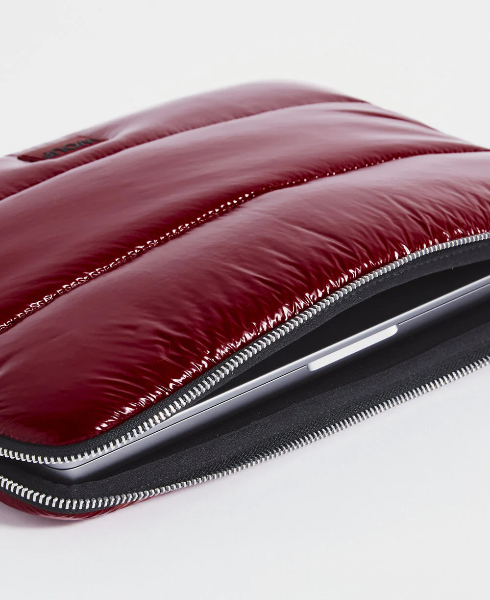 Wouf  Glossy Computer Sleeve, 13/14 - Burgundy