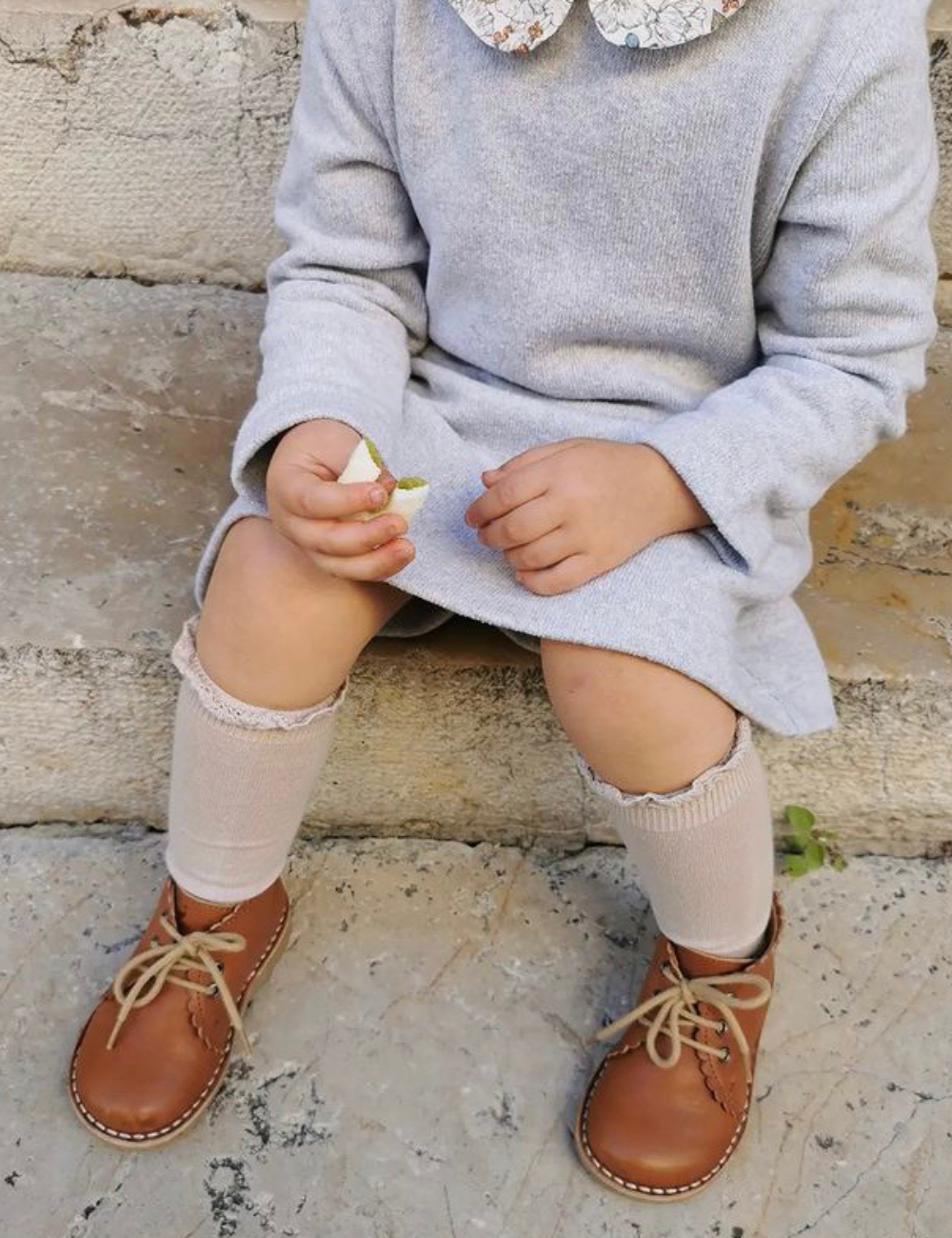 Scallop Boot - Cognac