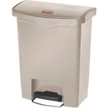 Collecteur à pédale Slim Jim, 30 litres, blanc