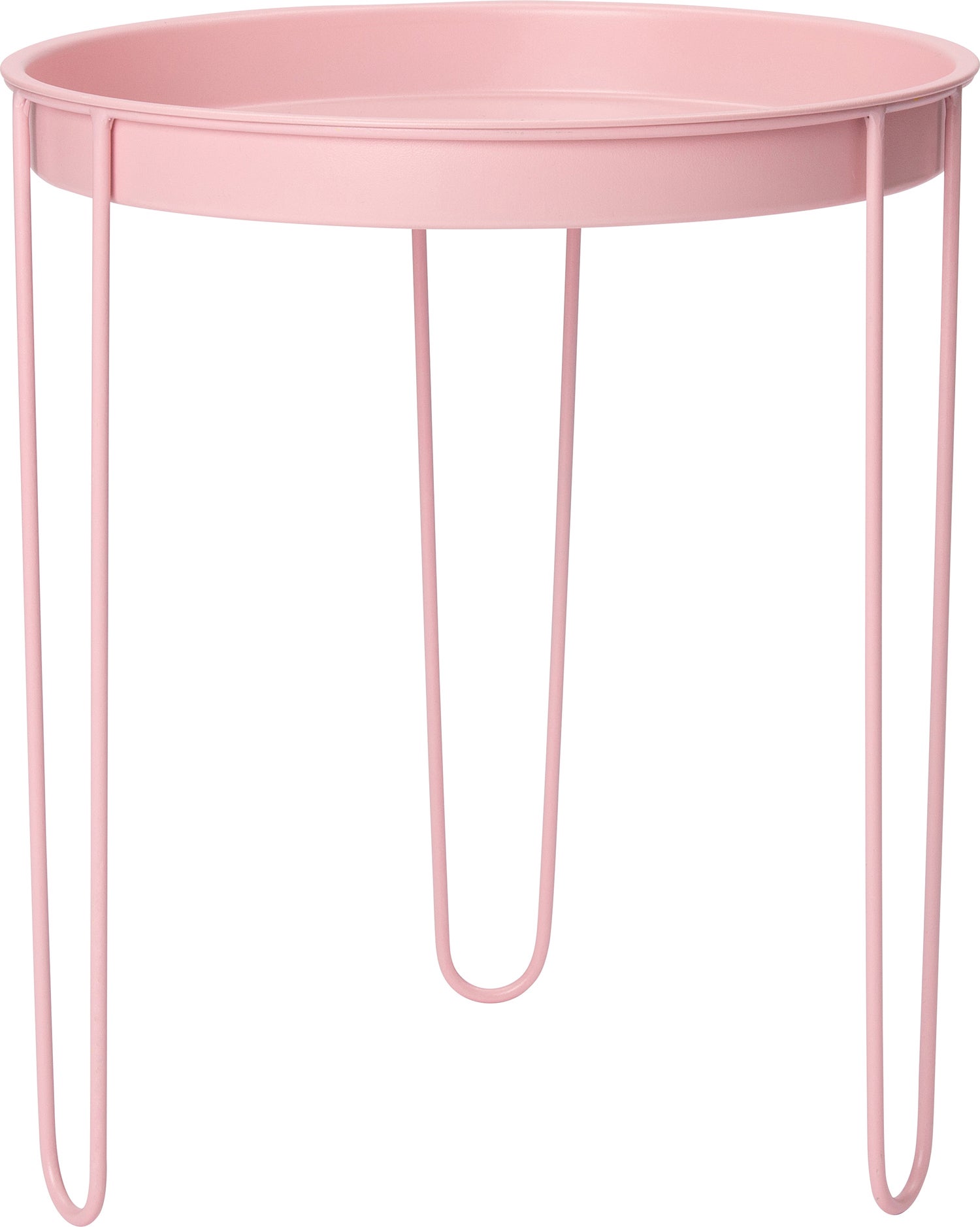 Intratuin bijzettafel Tray roze D 39 H 45 cm