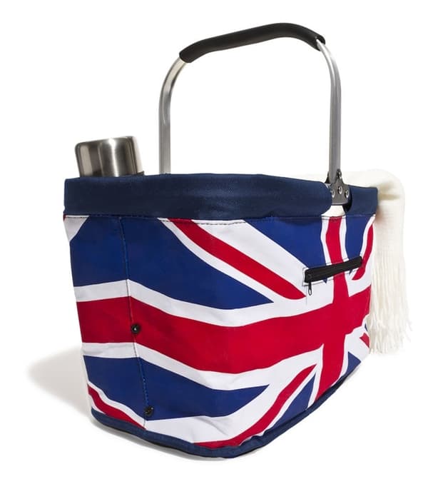 Queen Anne Carry sammenleggbar kurv, turkis 30 liter