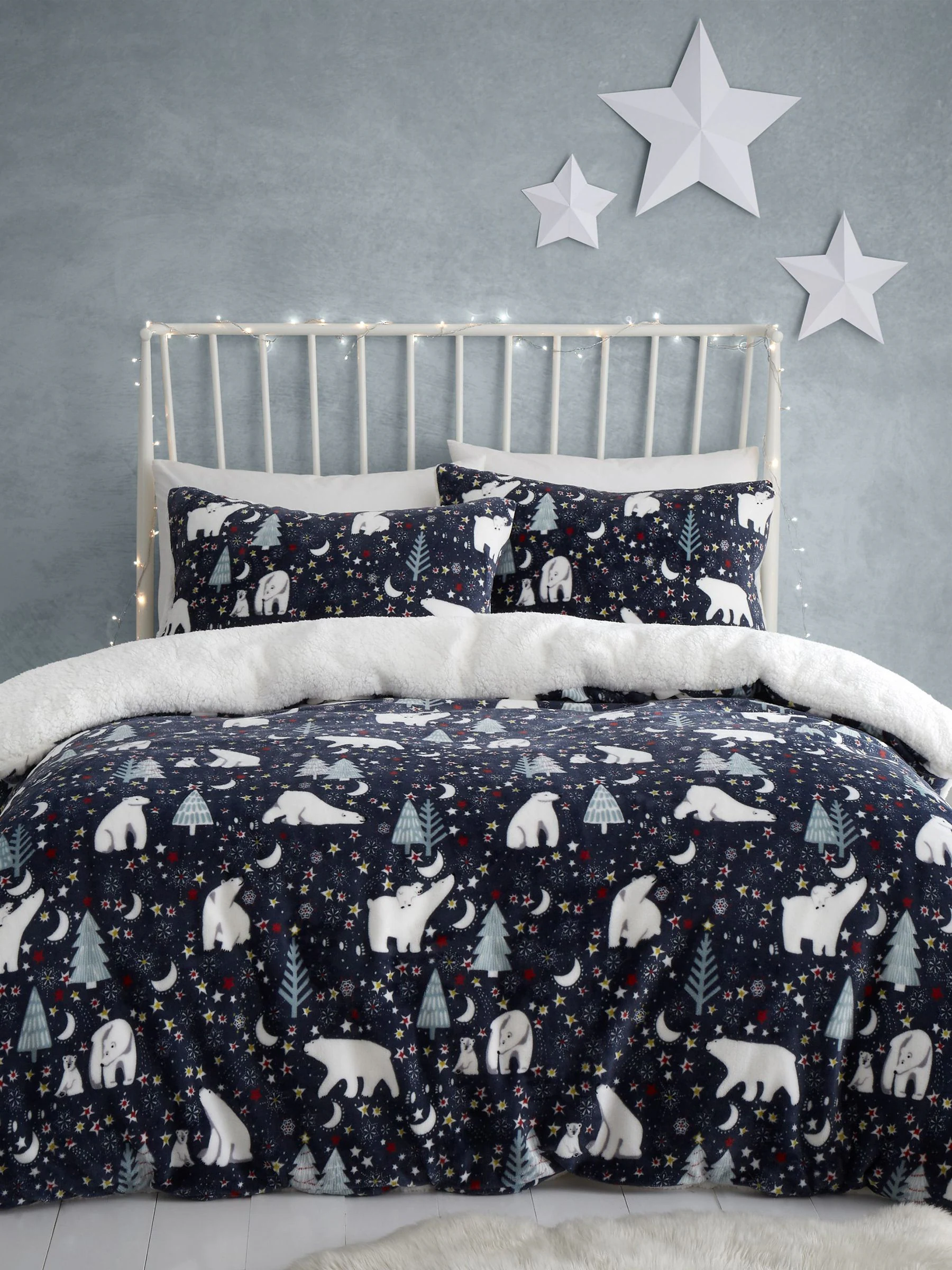 Fusion Plush Christmas Duvet Cover Set