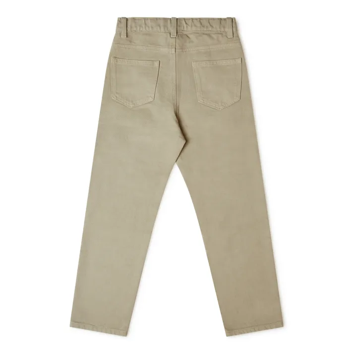 Matona Pantalon Denim Coton Bio Utility | Taupe