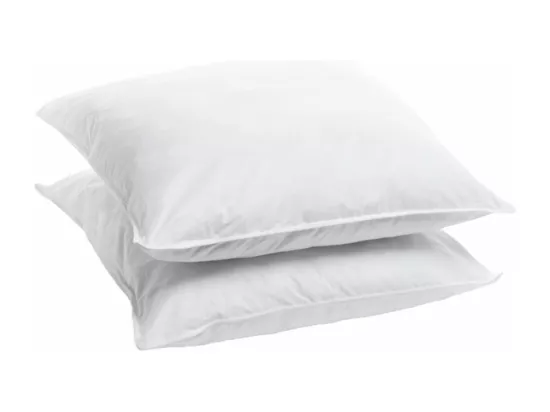 Lot de 2 oreillers 60x60cm souples Sensation Duvet gonflants