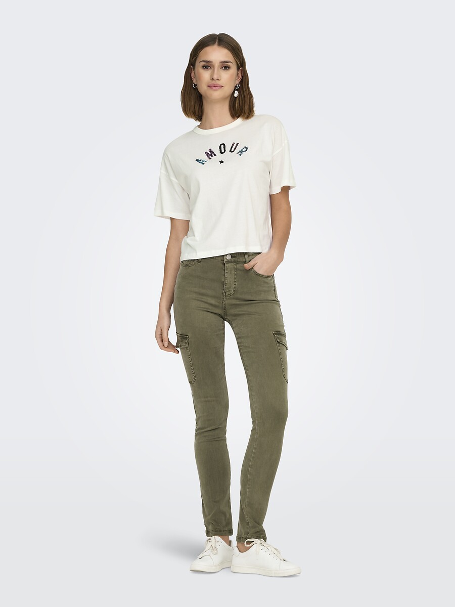 JDY<br>Camiseta de manga curta