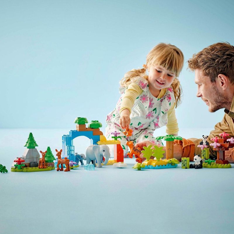 LEGO DUPLO - 3-in-1 Wilde Dierfamilies - Educatief Speelgoed - Diverse Dieren