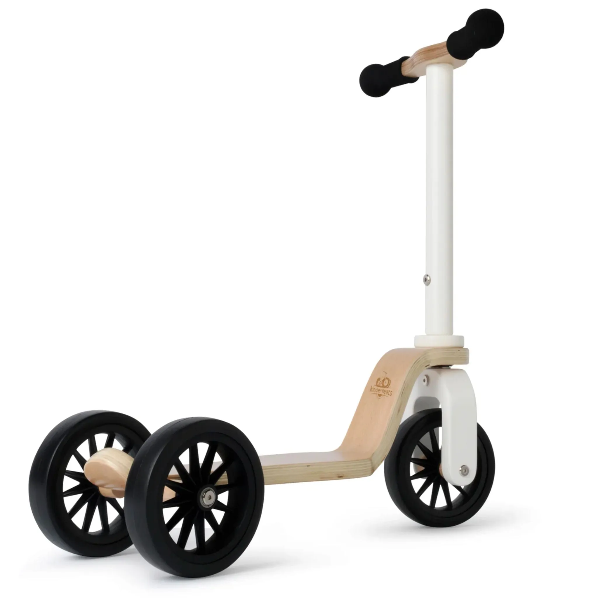 Kinderfeets Trottinette Kinderscooter - Naturel  Blanc