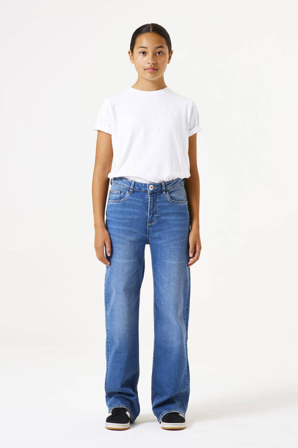 Garcia high waist straight leg jeans dark used