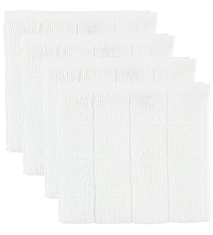 Pippi Baby Waschlappen - 4er-Pack - Weiß