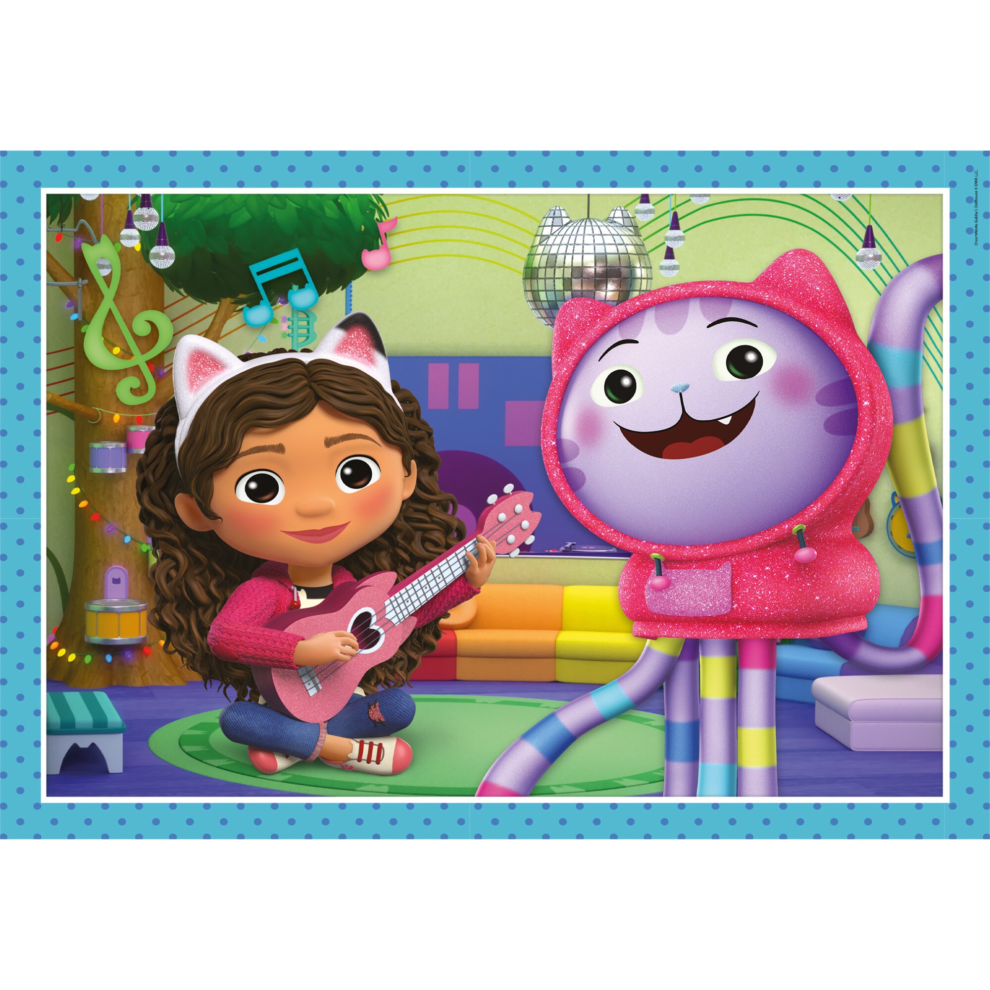 Clementoni Puzzle Supercolor 4 in 1 - DreamWorks Gabby's Dollhouse