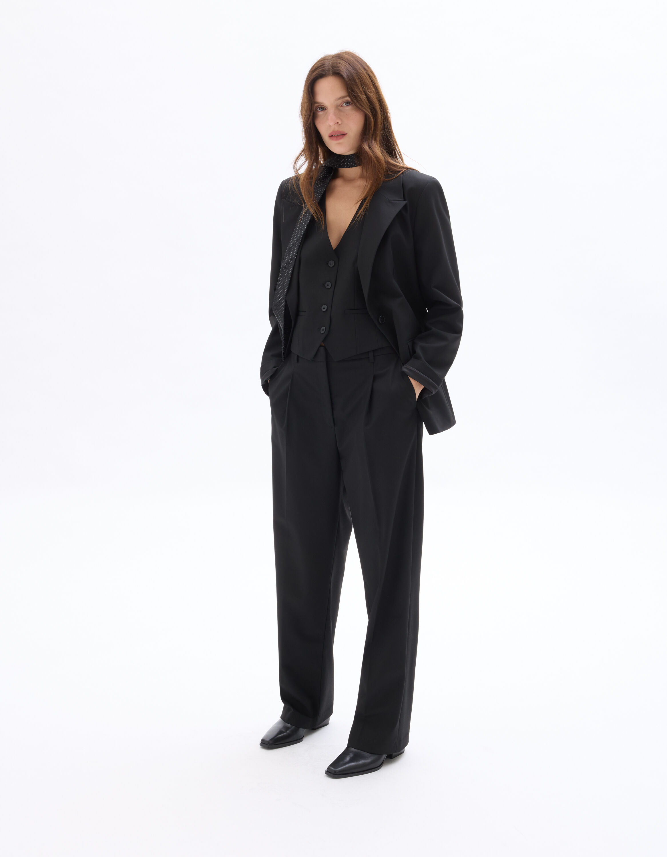 Gilet sans manches tailleur - noir