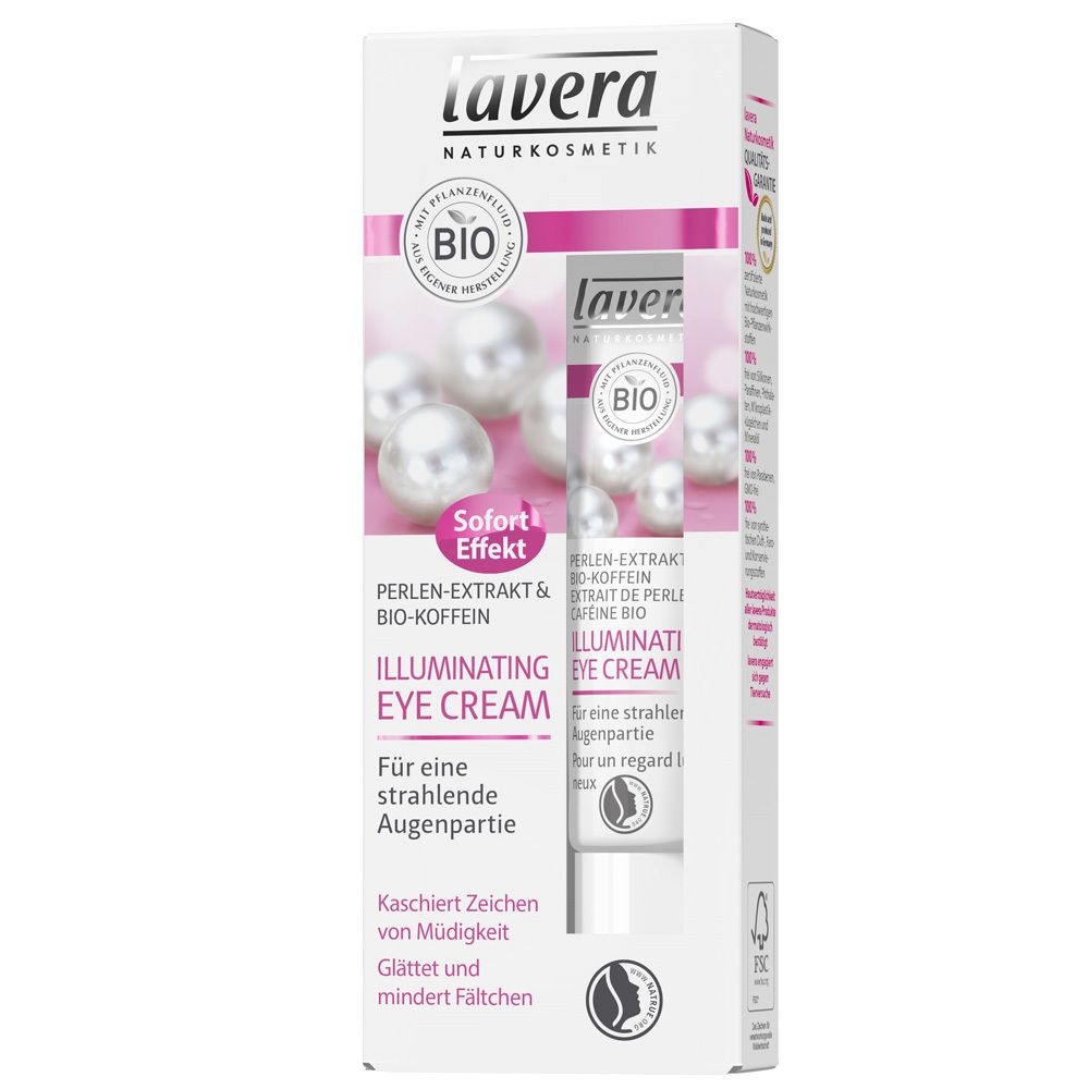 lavera Illuminating Eye Cream Perlen-Extrakt & Bio-Koffein