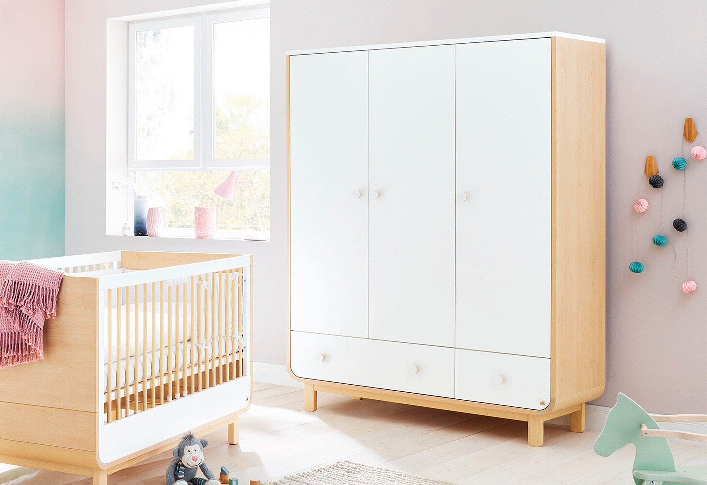 Pinolino Kleiderschrank Round groß 3-türig