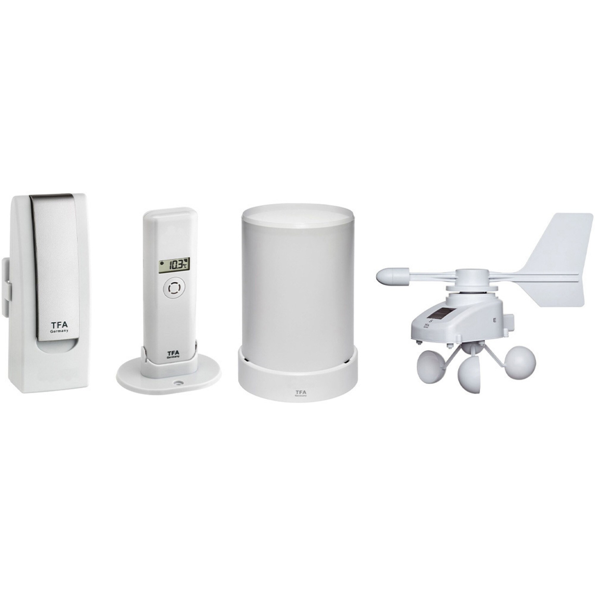 TFA Wetterstation Wetterstation-Set mit Klima, Regen & Windsender
