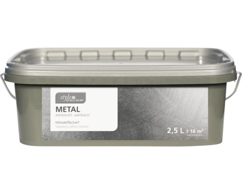 StyleColor METAL Metallic Effect Verf Antraciet 2,5 l