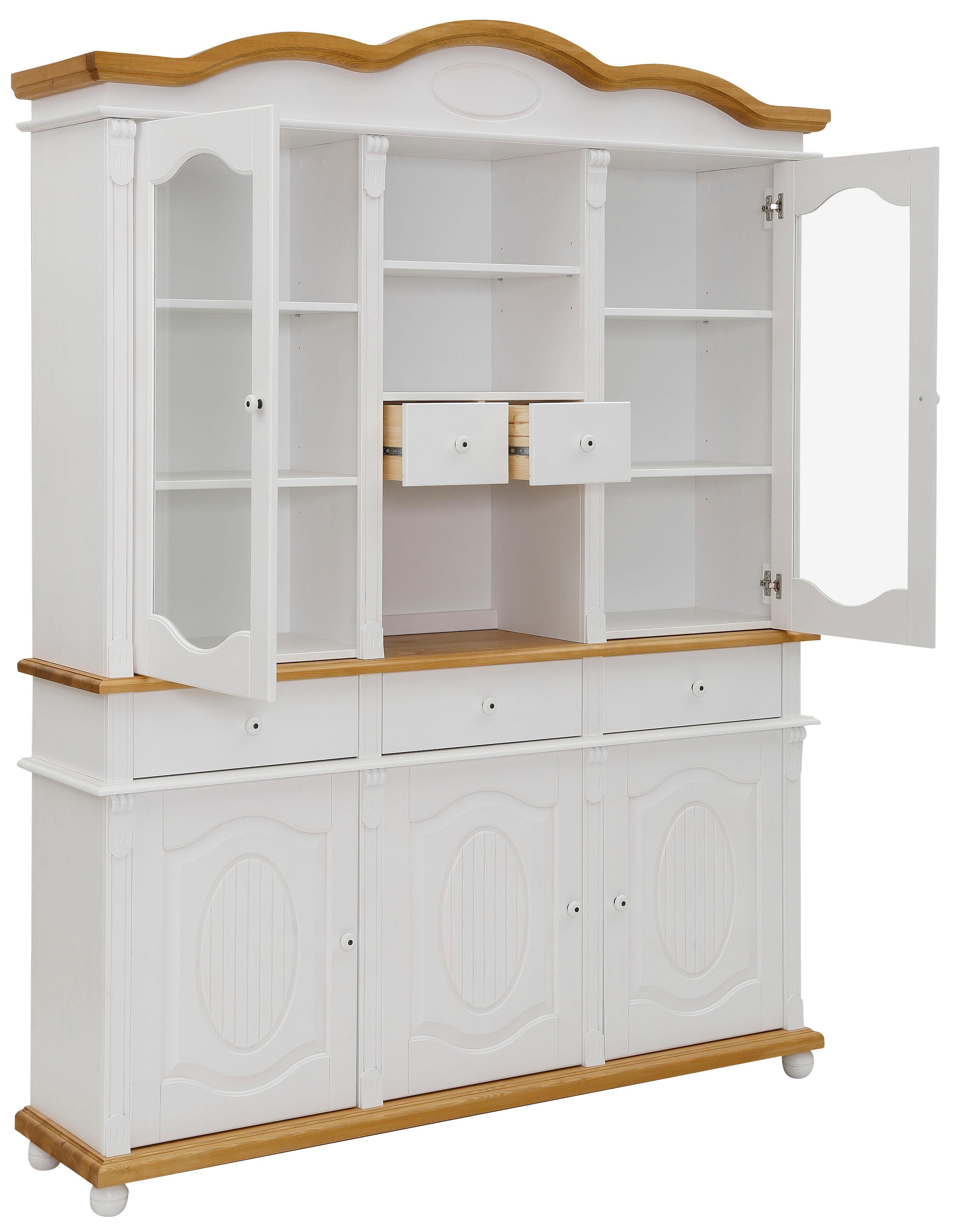 Home affaire Aufsatzschrank »Bavaria« Breite 165 cm, aus massiver Kiefer, FSC®