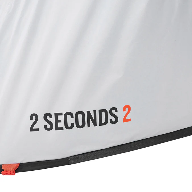 Decathlon Quechua - Barraca de Camping Quechua 2 Second Fresh & Black Impermeável e Pop-Up para 2 Pessoas