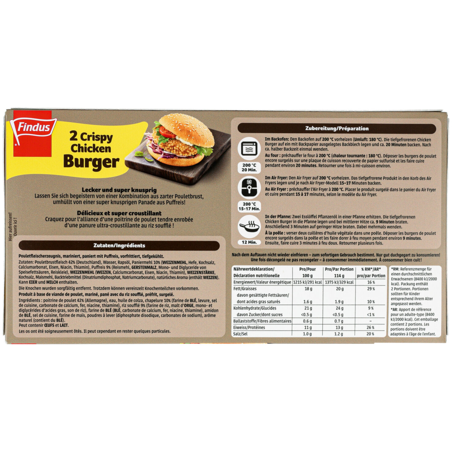 Findus Chicken Burger