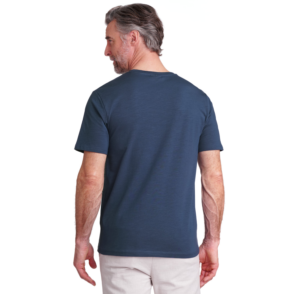 VanVaan Herren T-Shirt mit Rundhalsausschnitt blau