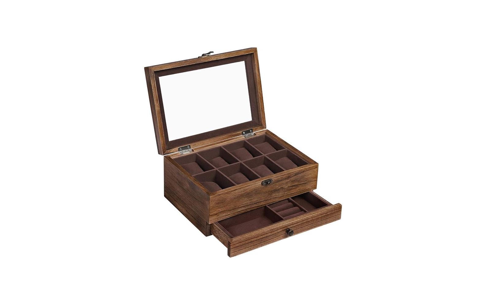 Uhrenbox Walnuss, 20 cmUhrenschatulle