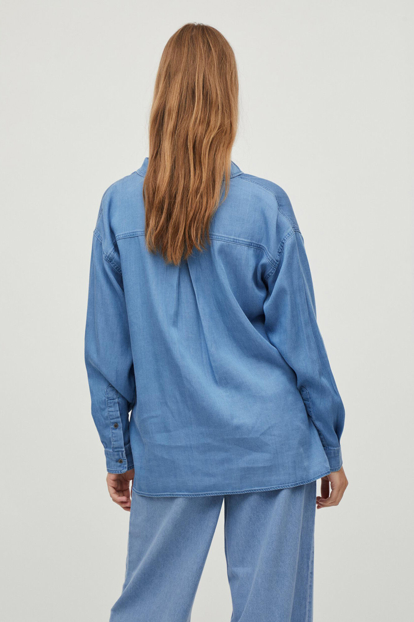 Camisa efeito Denim - Azul