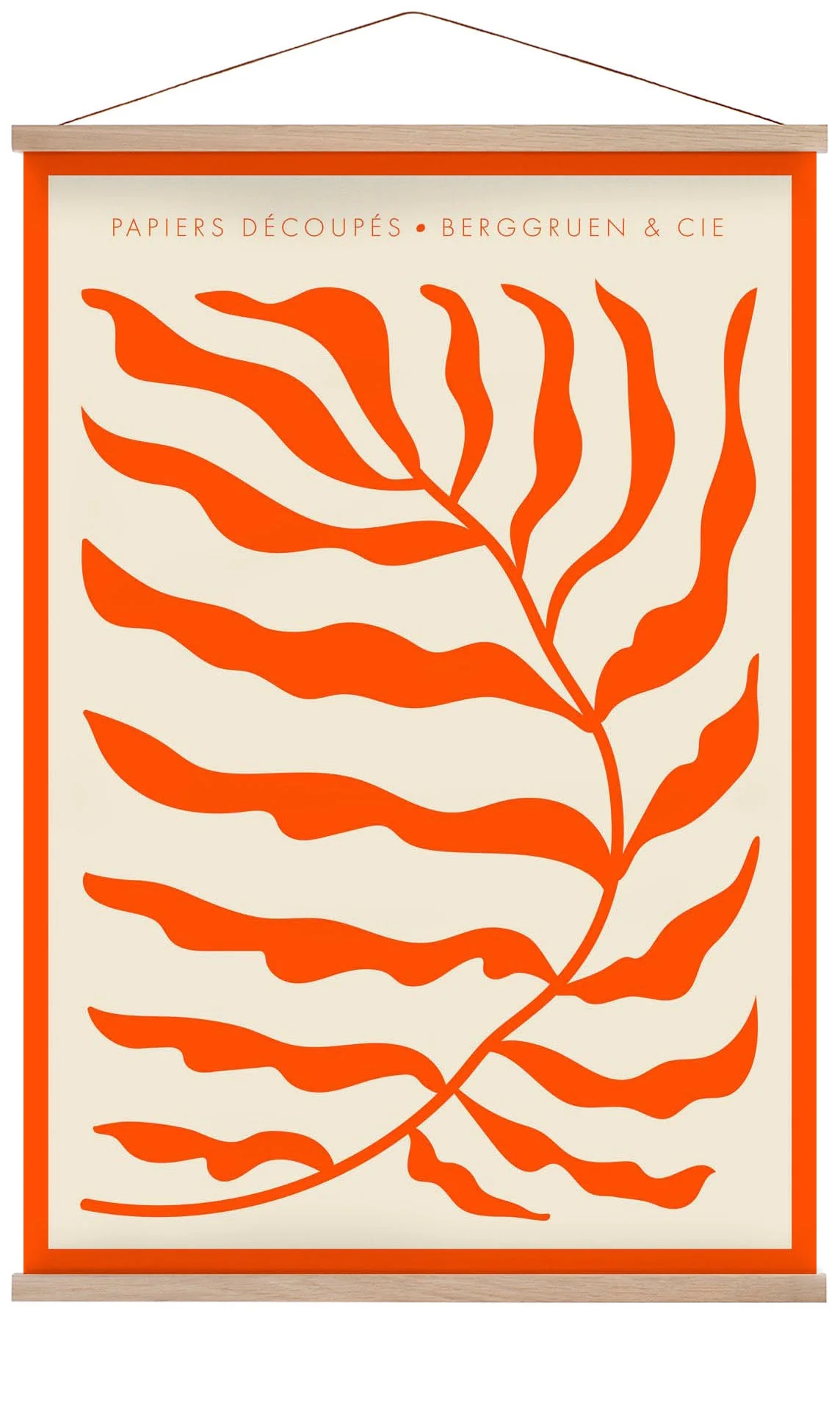 Orange Leafs Papiers Découpés Kunstausstellung