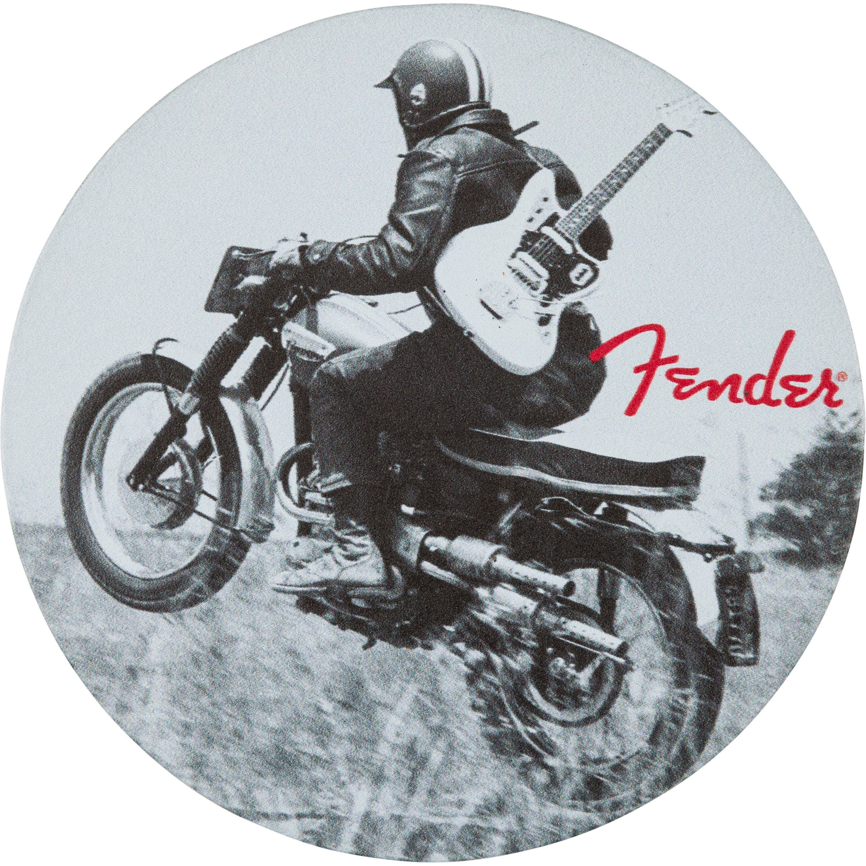 Fender Vintage Ads 4-Pk Coaster Set Black and White