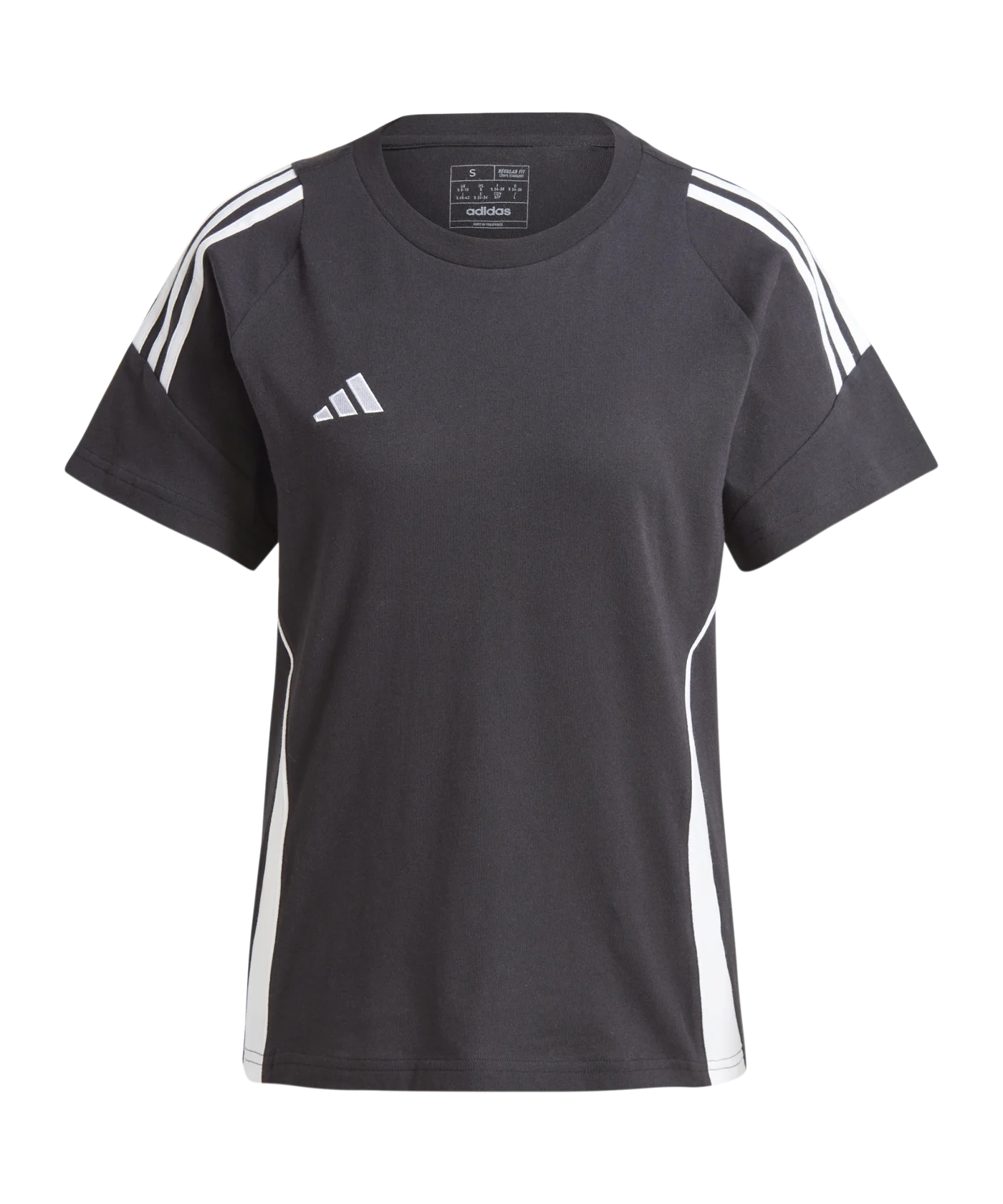 adidas Tiro 24 T-Shirt Damen Schwarz Weiss