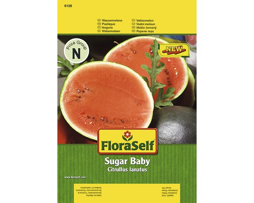 Watermeloen 'Sugar Baby' FloraZelf-open-pollinerende zaden groentezaden