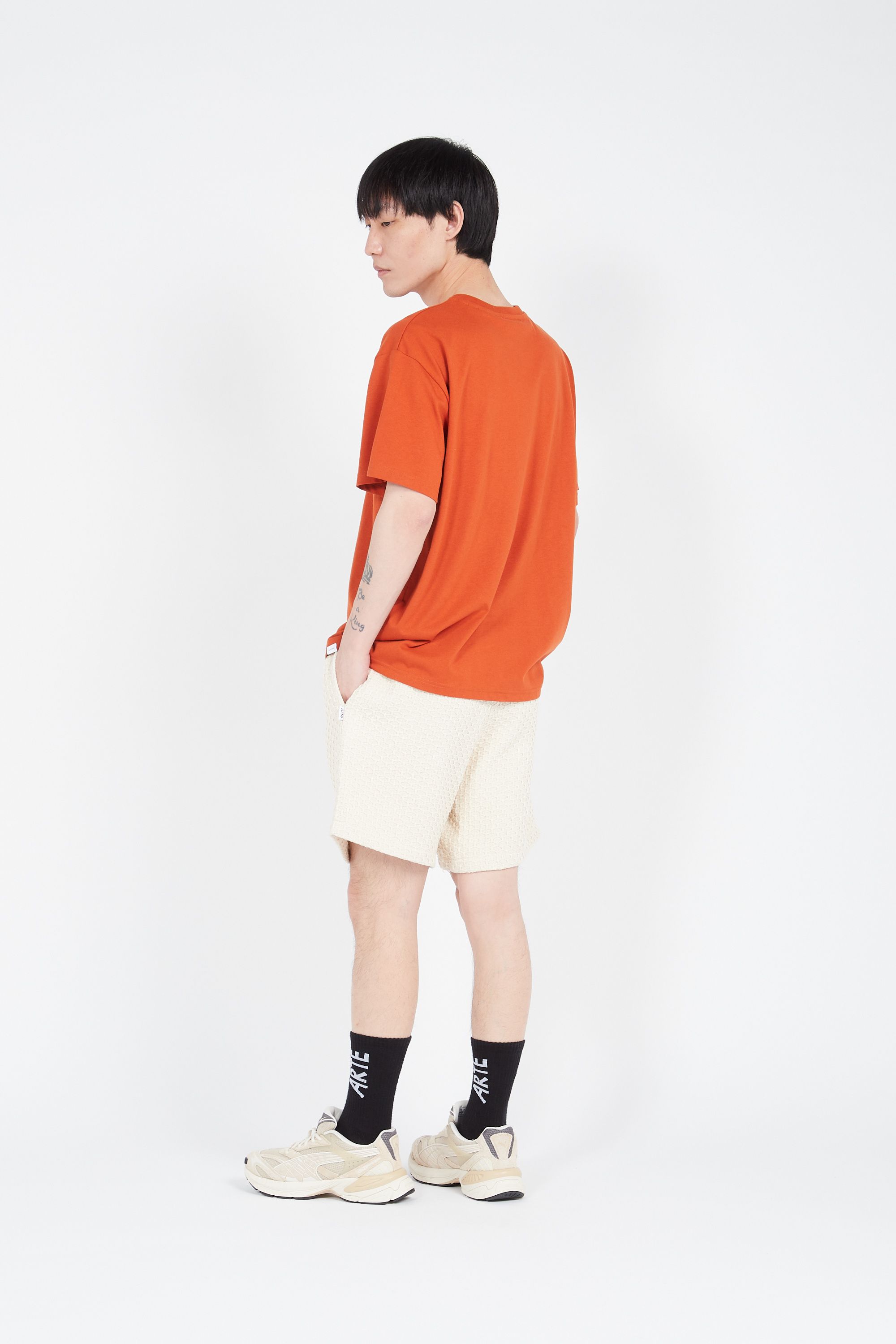 LES DEUX T-shirt Crew Orange