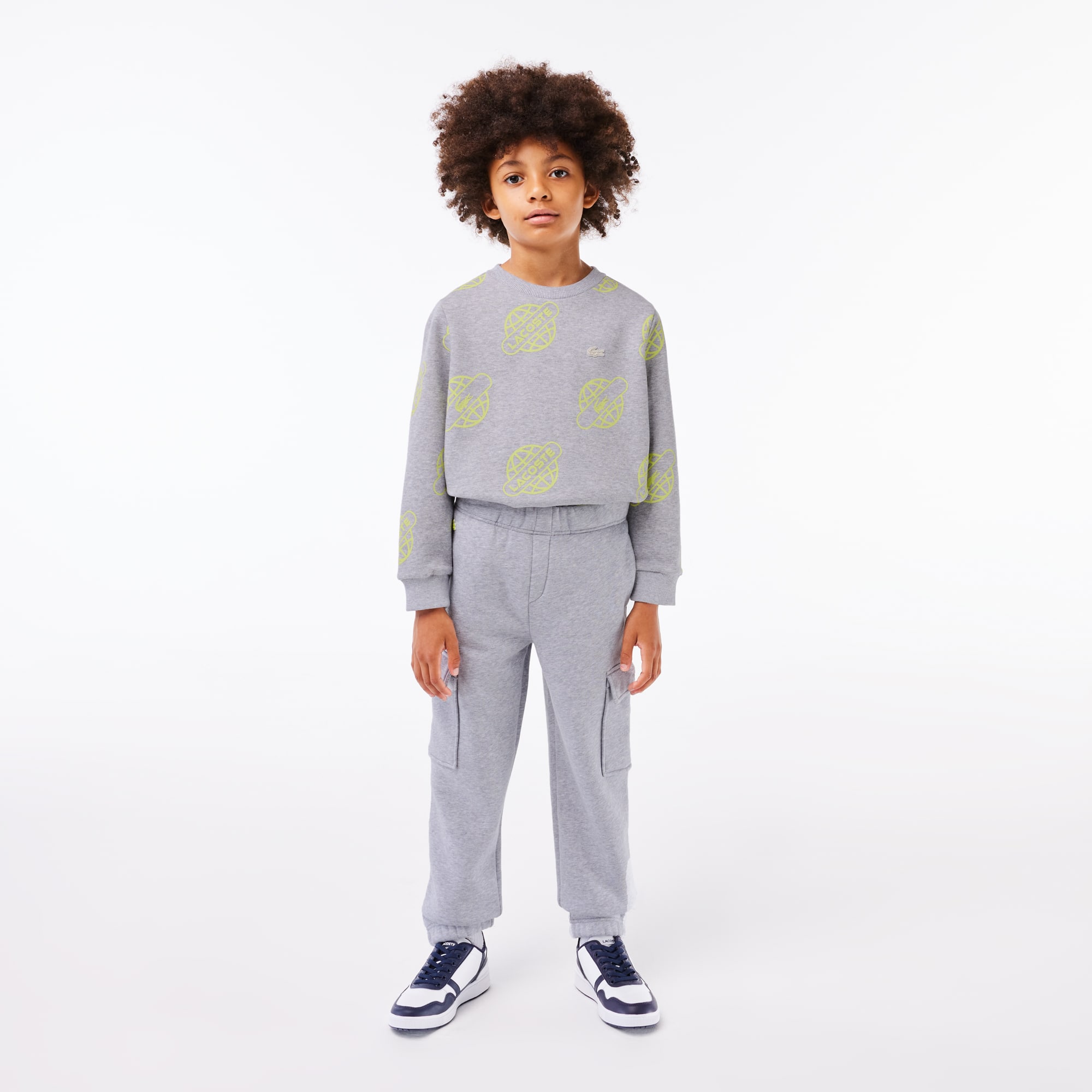 Pantalon de survêtement garçon Lacoste en coton biologique Pantalons & Shorts - Gris - Lacoste - Garçon