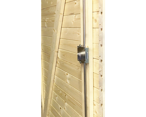 Bertilo Woodline Bike fietsenstalling/tuinhuisje met vloer, 202x106 cm, antraciet