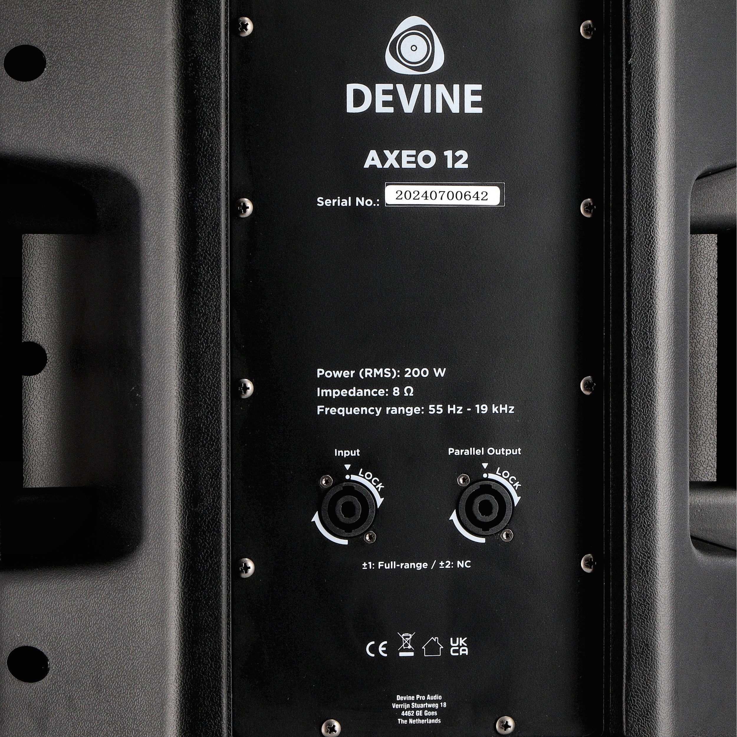 Devine Axeo 12 passieve 12 inch fullrange speaker