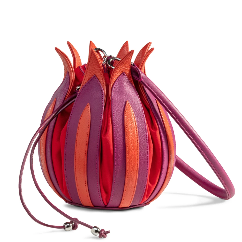 Tulip Rembrandt Fuschia-Orange / Orange Canvas Medium