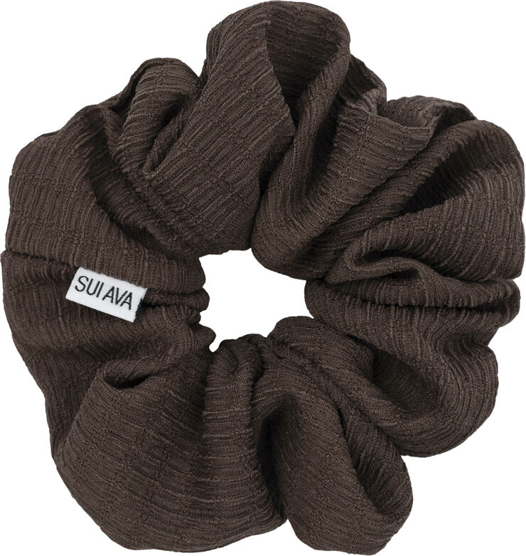 Sui Ava Ea Zig-Zag Scrunchie Chocolate