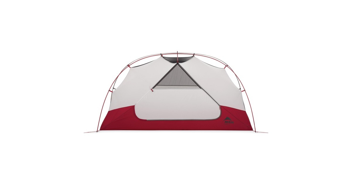 MSRElixir 2 Backpacking Tent  (Lichtgrijs/rood)