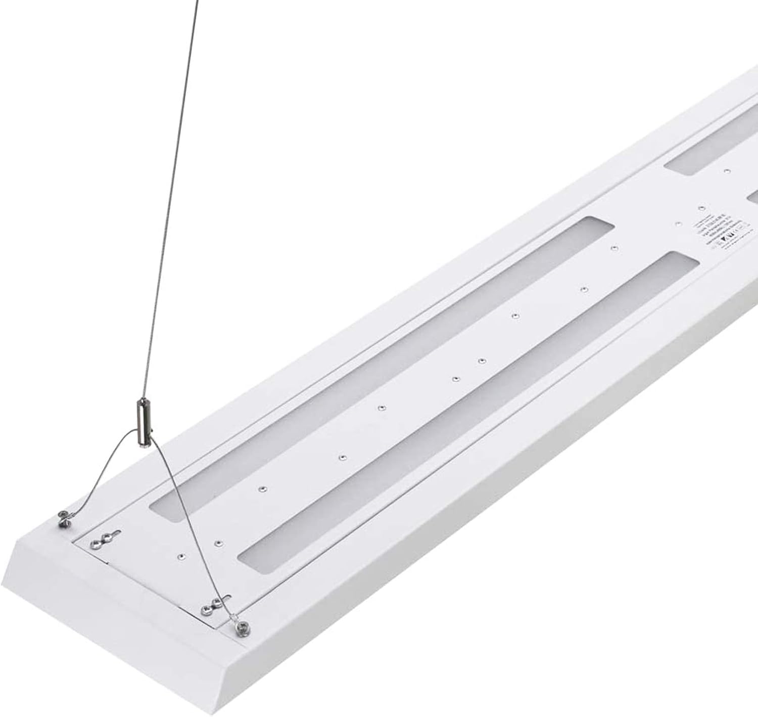LED Pendelleuchte 51 Watt COB 4000K 4630lm 130cm Mikroprismatische Abdeckung direkter/indirekter Lichtanteil Büroleuchte Arbeitsplatzleuchte Schreibtischleuchte Hängeleuchte Designleuchte