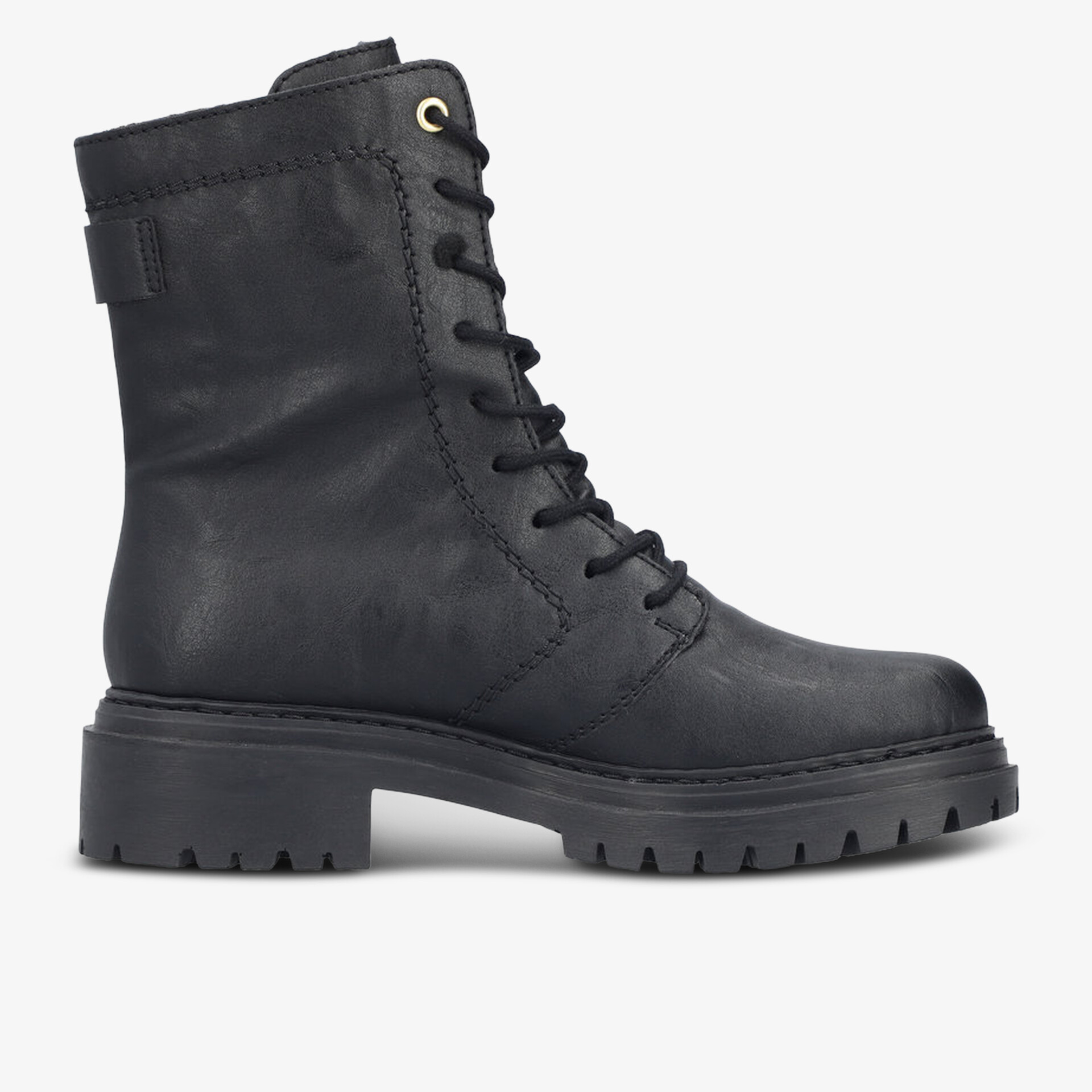 rieker Damen Biker Boots schwarz