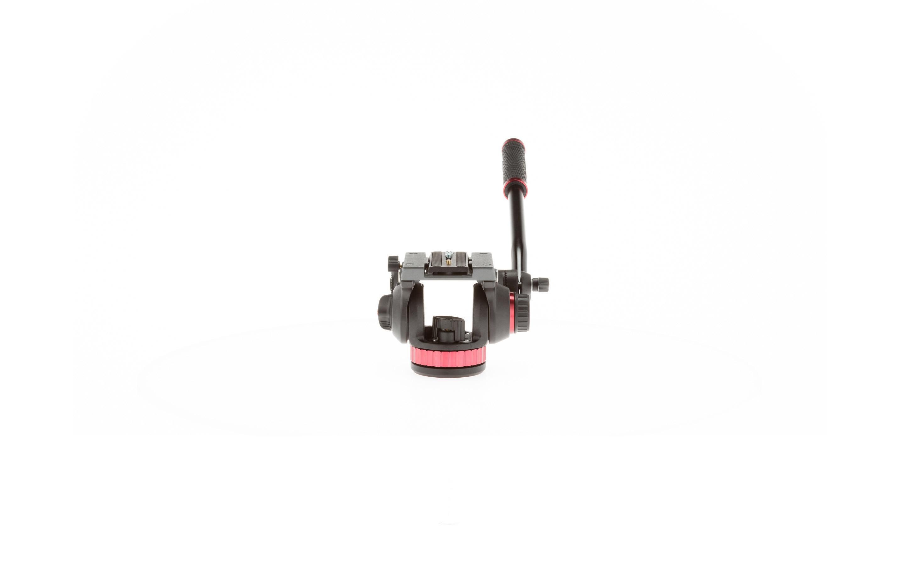 Stativkopf MVH502AH<br>Pro-Fluid-Video-Neiger mit flacher Basis und 3/8'' Innengewinde