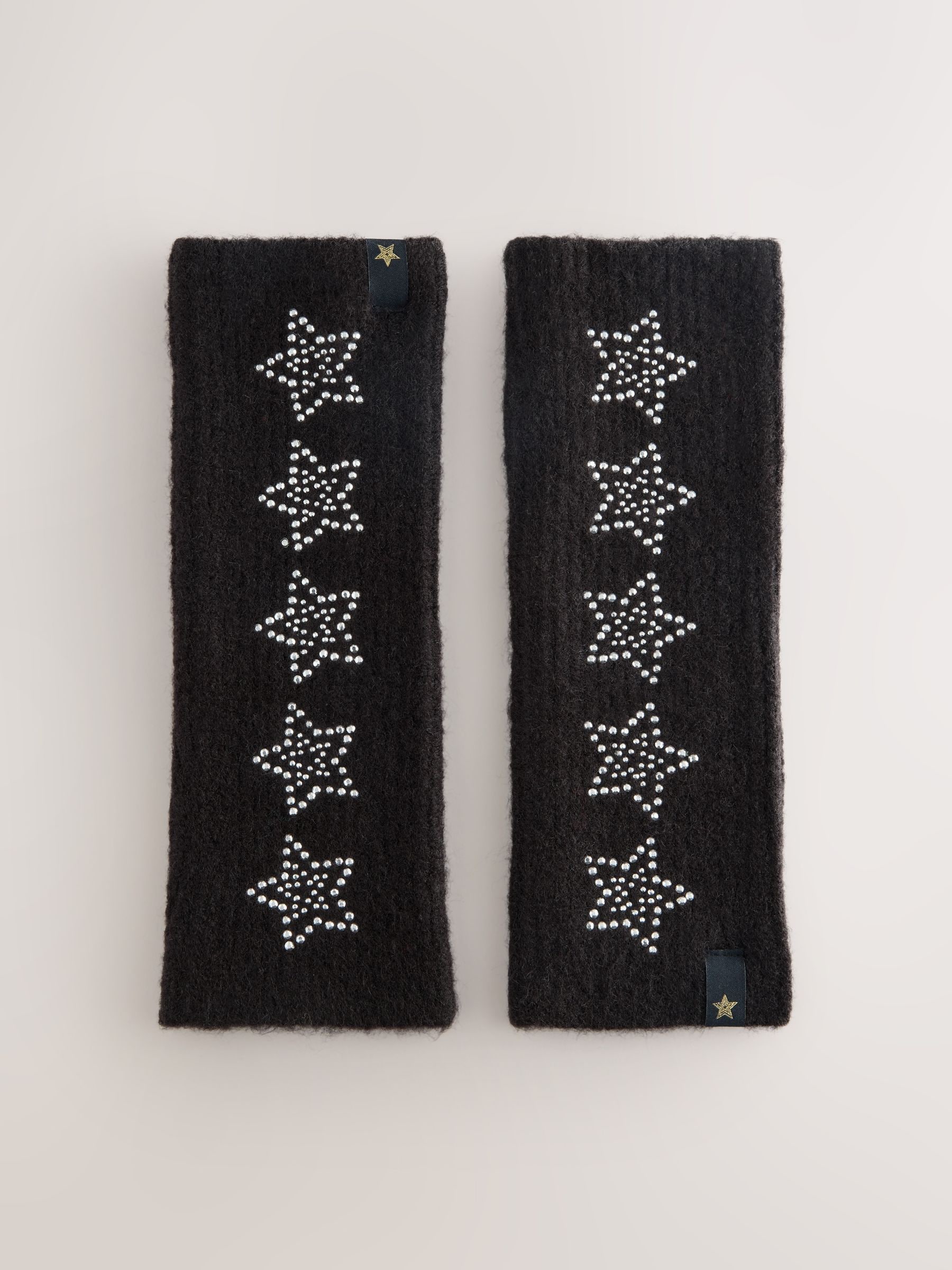 Zwart versierd met ster studs - Rockett St George Handwarmers